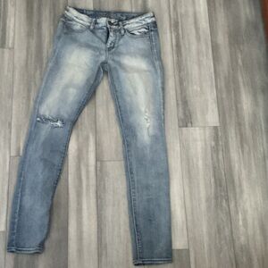 American Eagle Outfitters Light Blue Stretchy Skinny Jeans